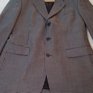 Irvine park Black and grey 38R plaid sport coat